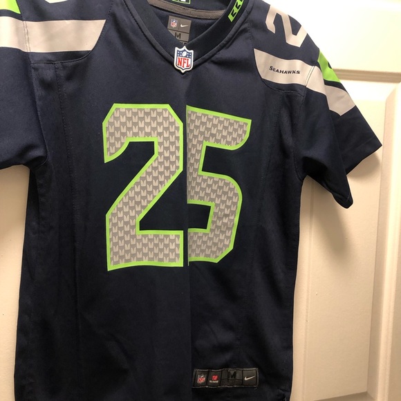 Nike On Field NFL Seattle Seahawks #25 Sherman Football Jersey Size Medium - Picture 5 of 12